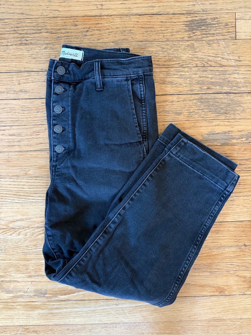 Madewell Black High-Rise Button-Fly Women's Jeans